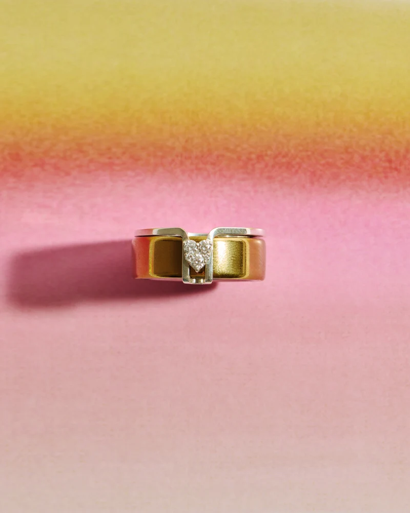 LIL Cover Ring - Silver Heart