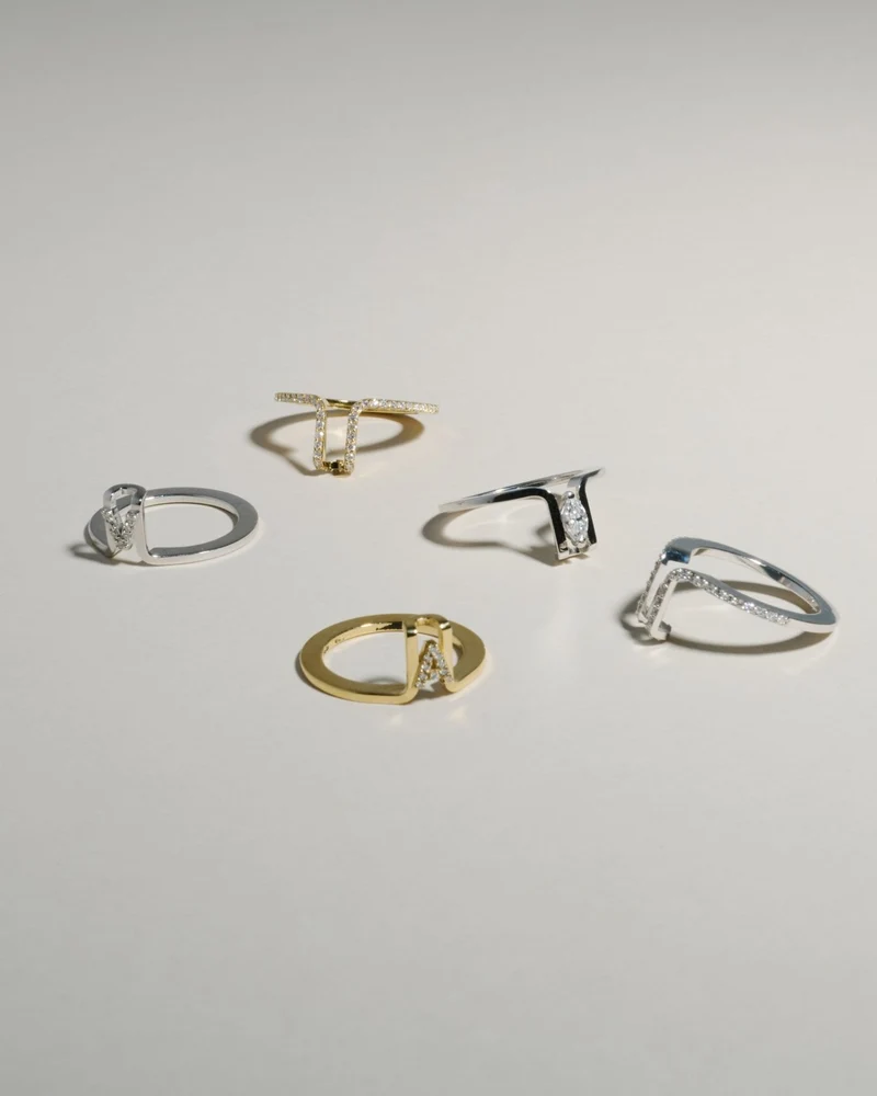LIL Cover Ring - Gold Marquise