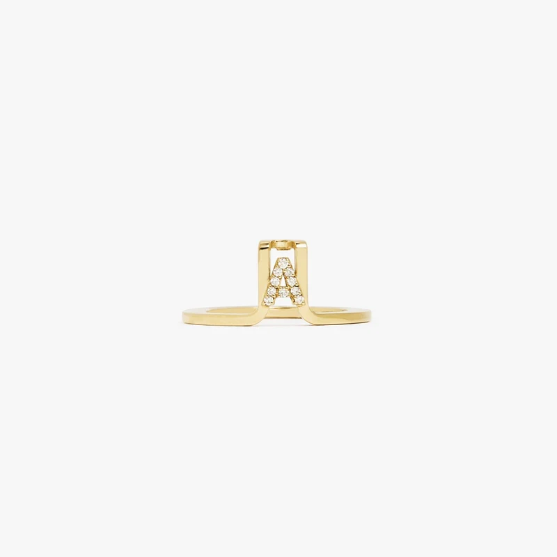 LIL Cover Ring - Gold Letter