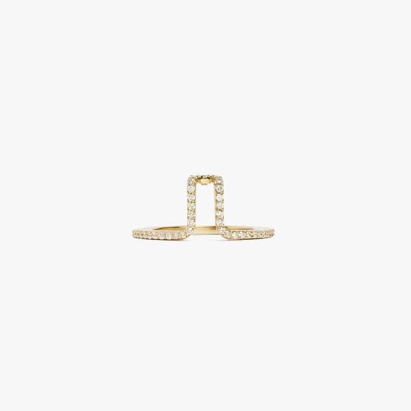 LIL Cover Ring - Gold Pavé