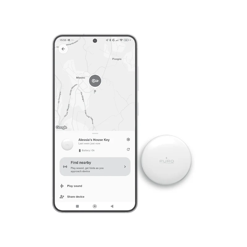 Smart tracker Find Me Mini Dual, compatibile con Apple e Android