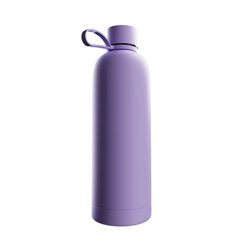 Borraccia termica ermetica “Hydro 7” da 750ml, in acciaio inossidabile, effetto soft-touch