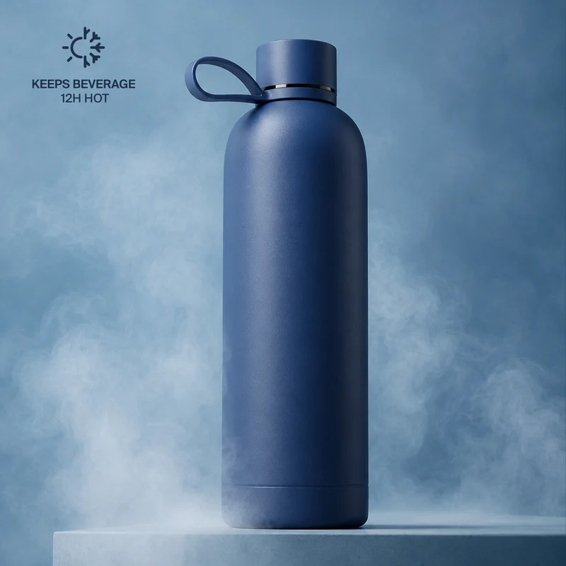 Borraccia termica ermetica 500ml “Hydro 5” in acciaio inossidabile