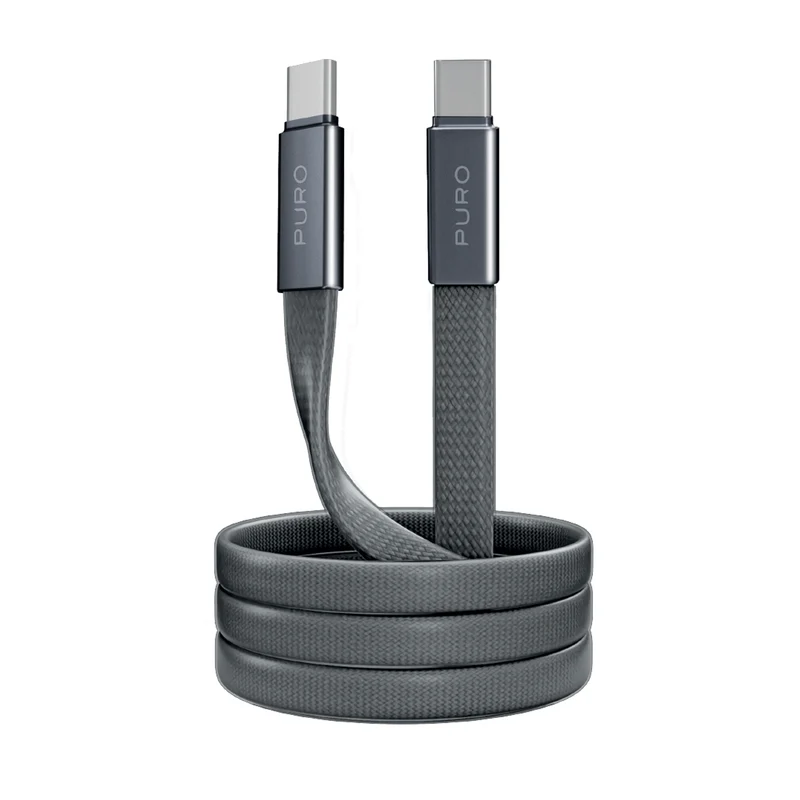 Cavo slim in tessuto intrecciato, da USB-C 2.0 a USB-C 2.0, 1m