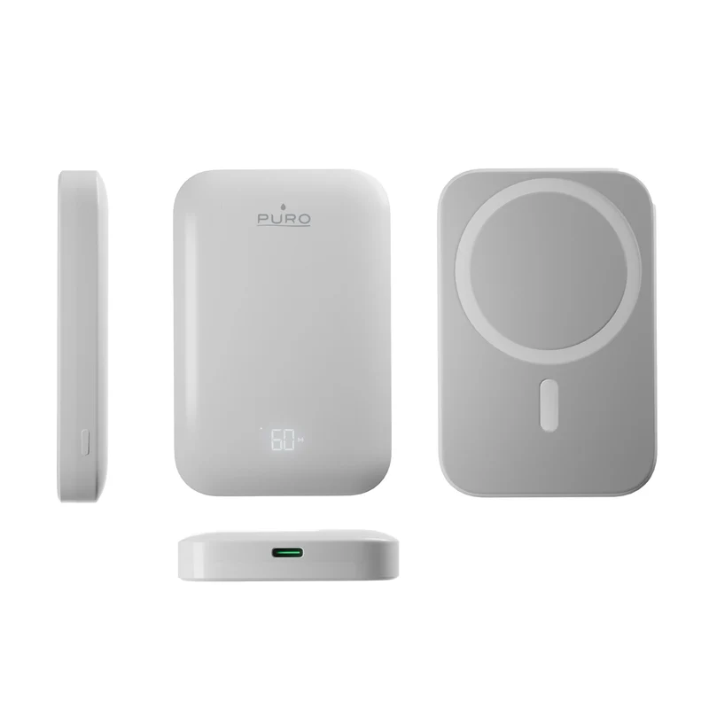 Power Bank Mag compatibile MagSafe 5000 mah con display LCD