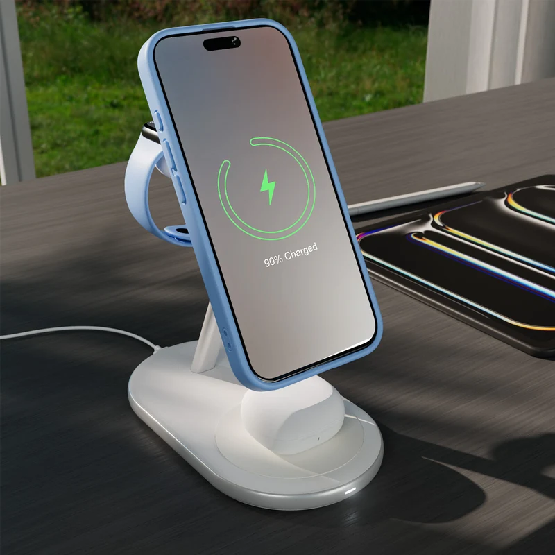 Base di Ricarica Mag Station 3 in 1 con tecnologia Qi2