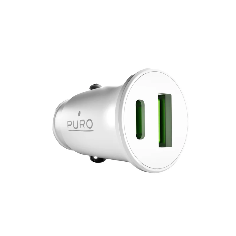 Caricabatterie da auto Pro Lite con 1 porta USB-A e 1 porta USB-C