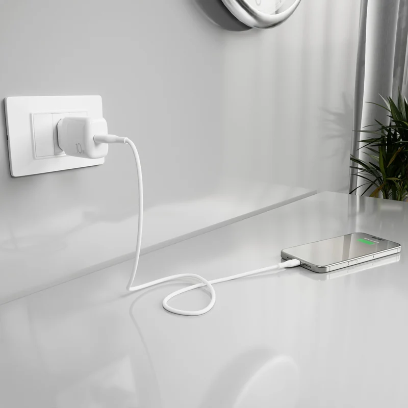 Kit Energia 10W USB‑A + cavo USB‑C