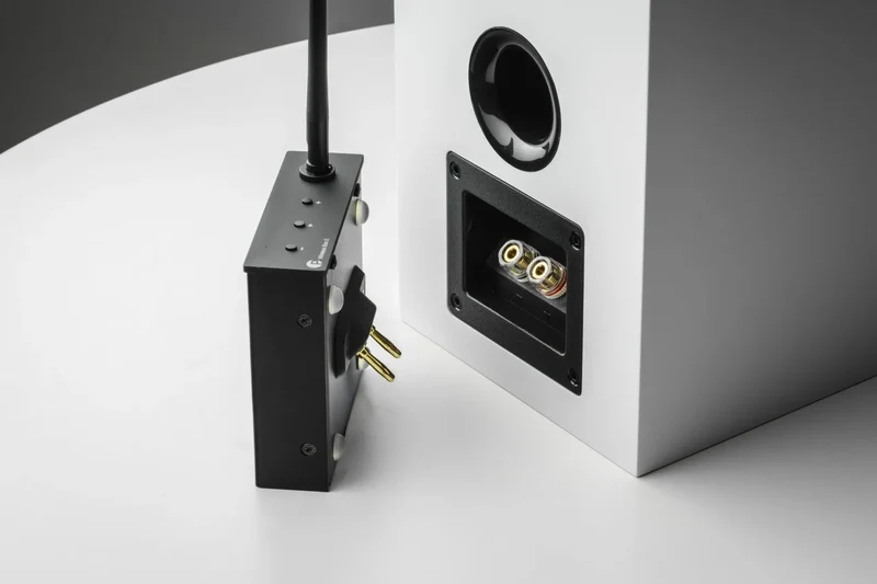 Pro-ject WIRELESS BOX E Amplificatore streaming mono compatto che si collega direttamente ai morsetti dei diffusori tramite uscite a banana