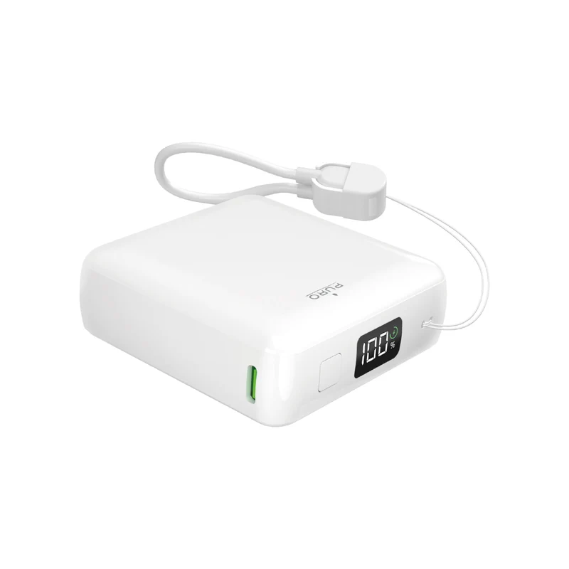 Power Bank 10000 mAh con cavo USB-C e display LCD