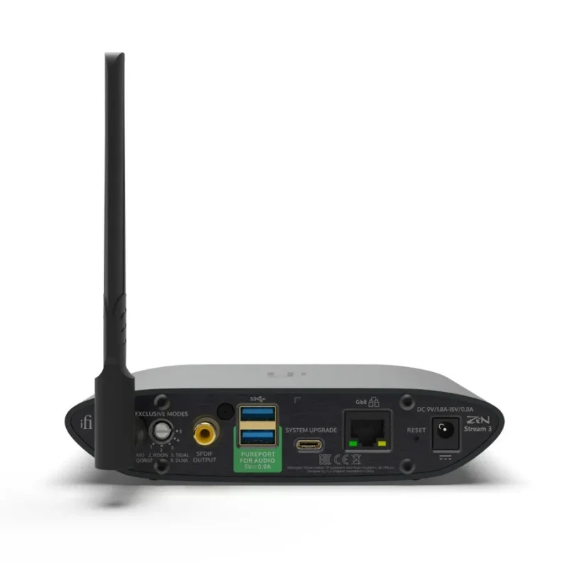 IFI ZEN STREAM 3 network audio transport, processore 4core 64- bit, wi-fi 6, gigabit ethernet ,porta usb 3.0