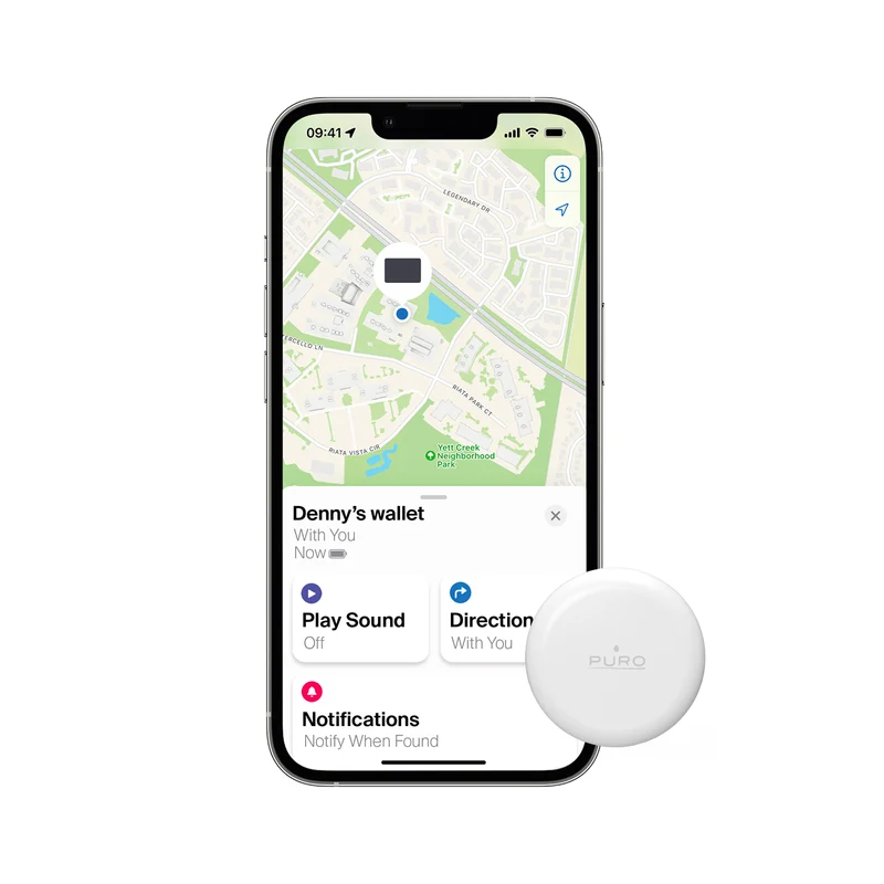 Smart Tracker Find Me Mini, compatibile con Apple Dov'è