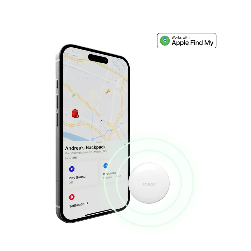 Smart Tracker Find Me Mini, compatibile con Apple Dov'è