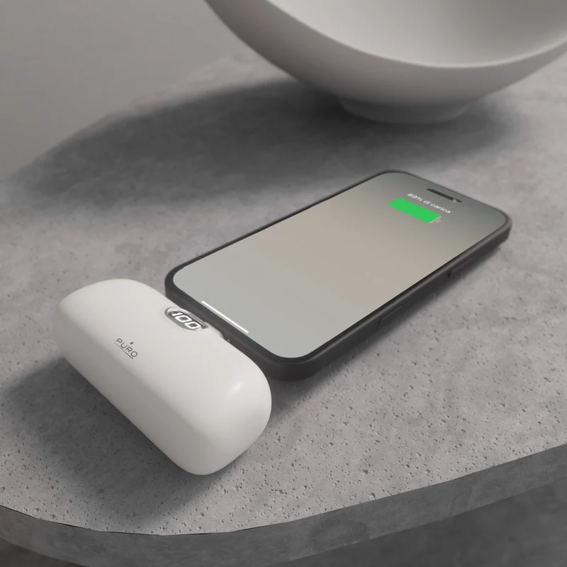 Power Bank 5000mAh USB-C con connettore integrato Plug 5