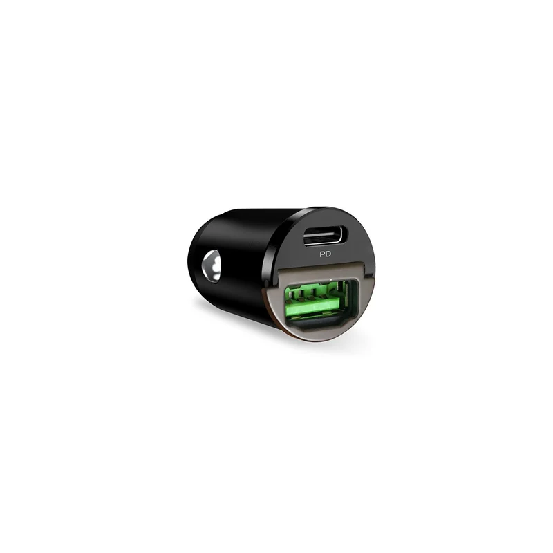 Mini Carica Batterie da Auto "Bullet" USB-C e USB-A Fast Charging e Power Delivery 30W