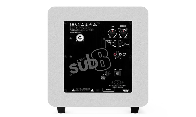 Kanto SUB8V subwoofer attivo 200mm 300W