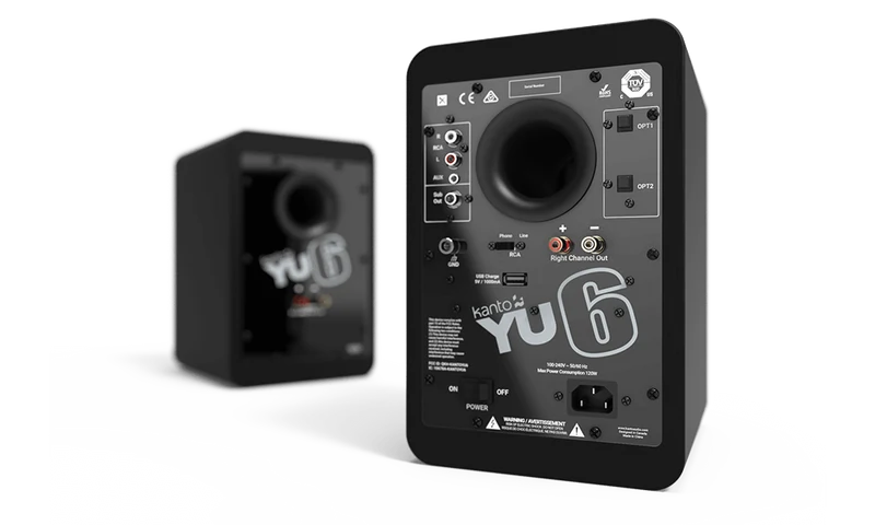 Kanto YU6 coppia di diffusori amplificati da scaffale o scrivania da 133mm 200W