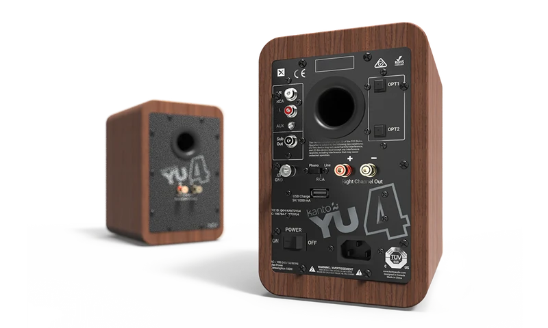 Kanto YU4 coppia di diffusori amplificati da scrivania o scaffale 100mm 140W