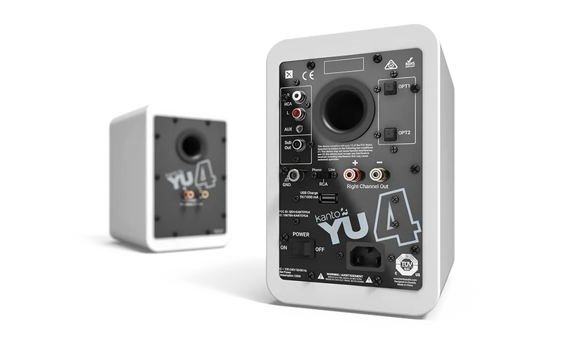 Kanto YU4 coppia di diffusori amplificati da scrivania o scaffale 100mm 140W