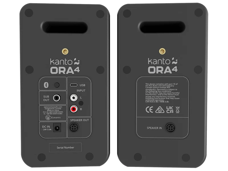Kanto ORA4 coppia di diffusori amplificati da scrivania o scaffale 100mm 140W