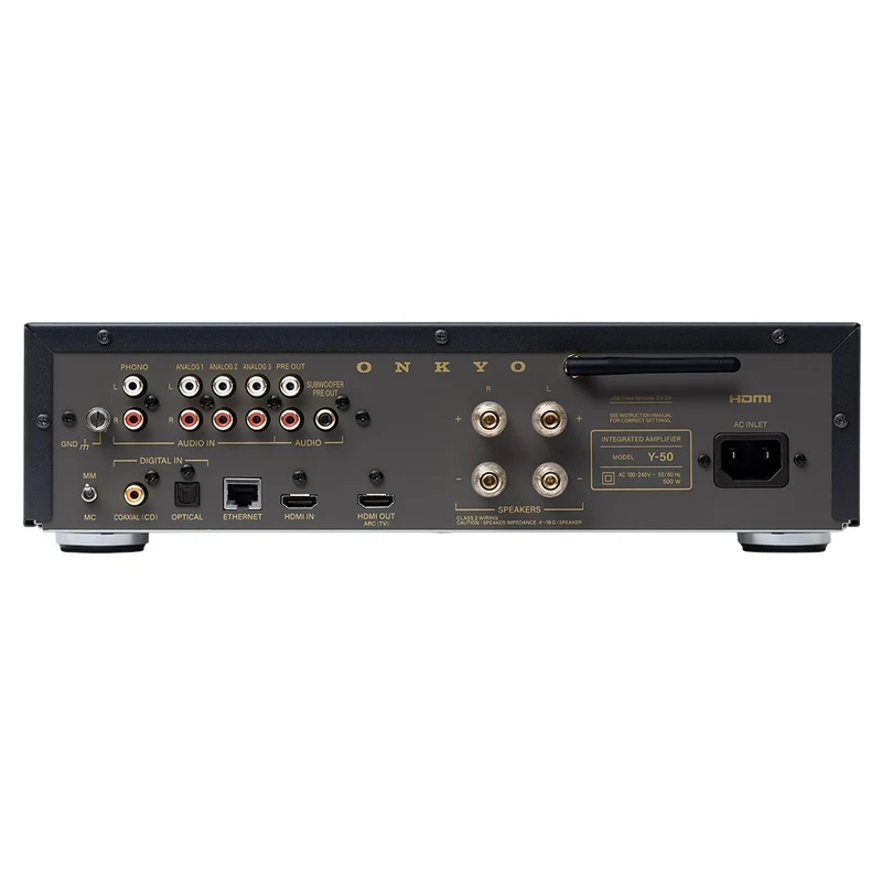 ONKYO MUSE Y50 BLACK Amplificatore integrato Audiophile streamer Ethernet/Wi-Fi, HDMI 4k, DAC