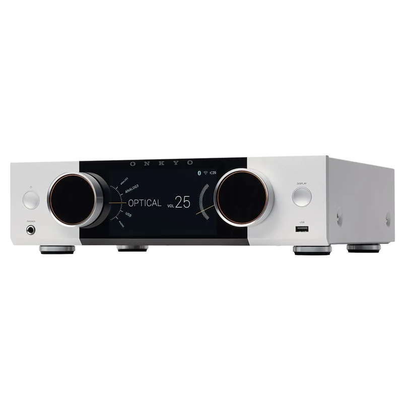ONKYO MUSE Y50 SILVER Amplificatore integrato Audiophile streamer Ethernet/Wi-Fi, HDMI 4k, DAC