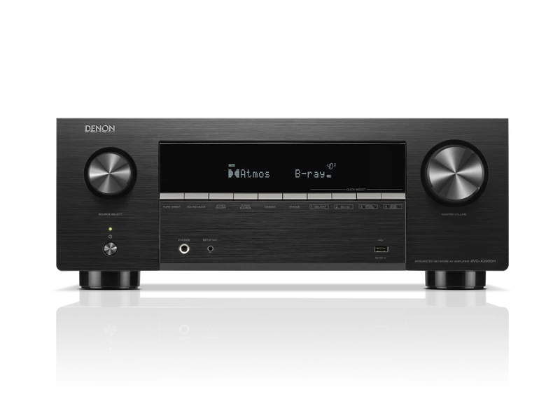 Denon AVC-X3900H Sintoamplificatore AV 9.4 canali 105W 4K/8K Dolby Atmos, Powered by HEOS™