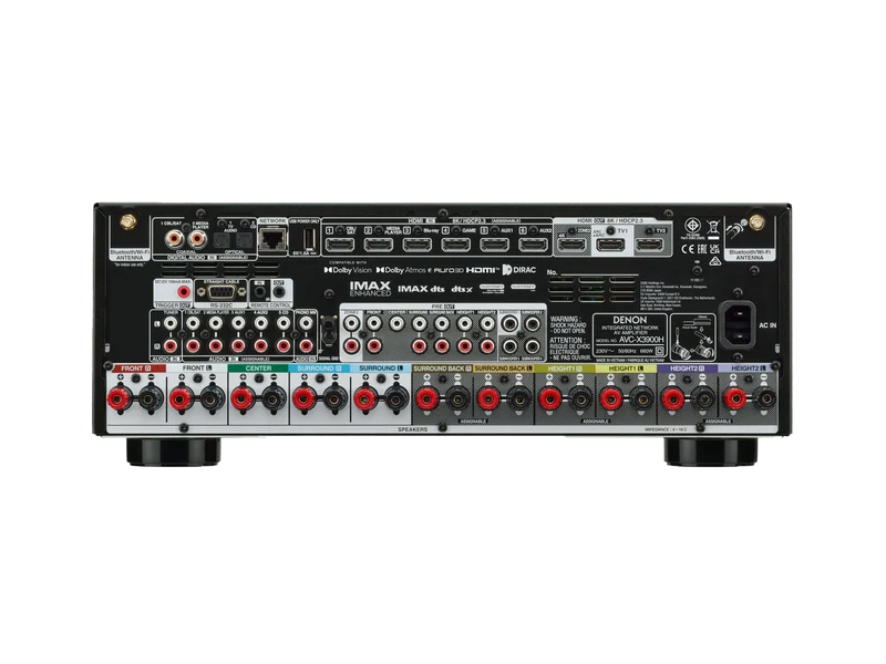 Denon AVC-X3900H Sintoamplificatore AV 9.4 canali 105W 4K/8K Dolby Atmos, Powered by HEOS™