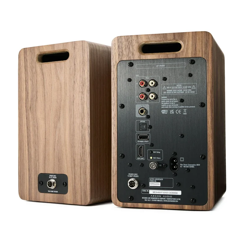 Argon Audio FORTE A4 WiFi Diffusori attivi da scaffale con 4 amplificatori Class D da 80W