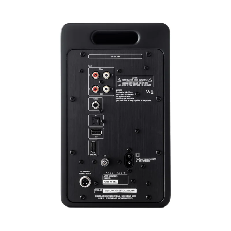 Argon Audio FORTE A4 MK2 Diffusori attivi da scaffale con 4 amplificatori Class D da 80W