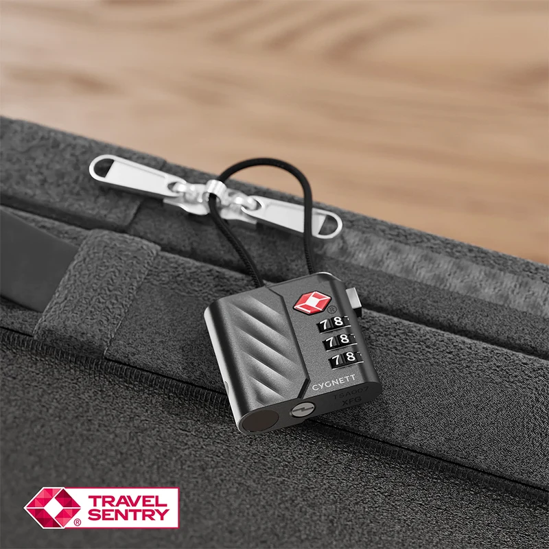 Cygnett Voyager TravelTag - Lucchetto per viaggi sicuri approvato TSA