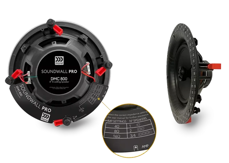 Morel DMC-800 diffusore da incasso a soffitto 8" 4/8/16 Ohm 100W RMS