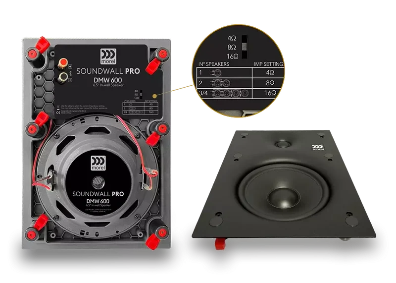 Morel DMW-600 diffusore da incasso a muro 6.5" 4/8/16 Ohm 100W RMS