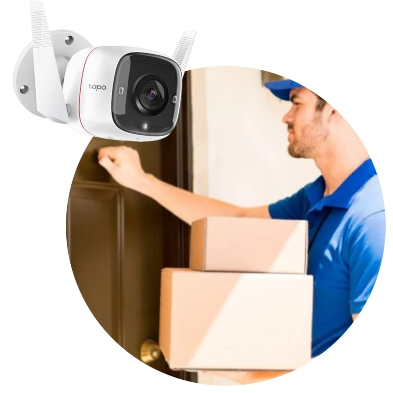TP-Link Tapo Cámara Inteligente Wi-Fi de Seguridad para Exteriores, C310
