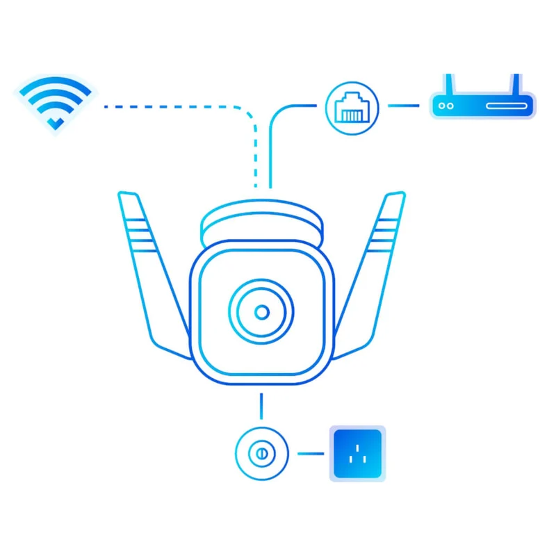 TP-Link Tapo Cámara Inteligente Wi-Fi de Seguridad para Exteriores, C310