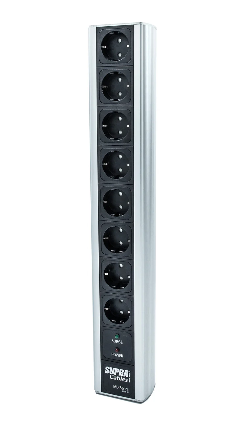 Supra MD08-16-EU/SP ciabatta filtrata a 8 prese 16A con protezione sovratensioni