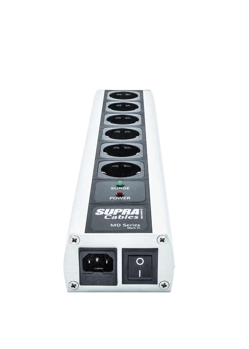 Supra MD06-EU/SP SWITCH ciabatta filtrata a 6 prese con interruttore e protezione sovratensioni