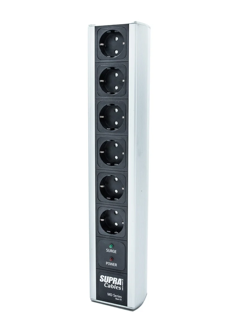 Supra MD06-EU/SP SWITCH ciabatta filtrata a 6 prese con interruttore e protezione sovratensioni