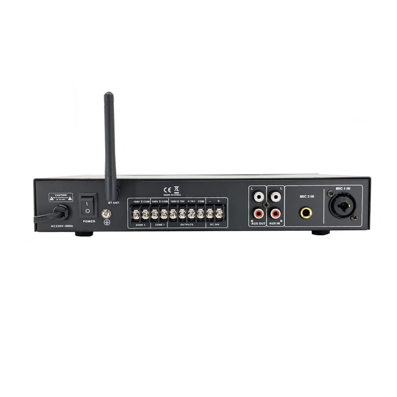 Master Audio MY2060 Amplificatore PA 2 zone compatto 60W con lettore MP3 e BLUETOOTH