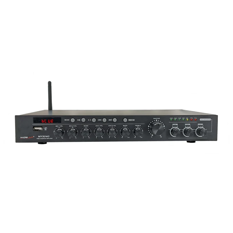 Master Audio MY3240 Amplificatore PA 3 zone compatto 240W con lettore MP3 e BLUETOOTH