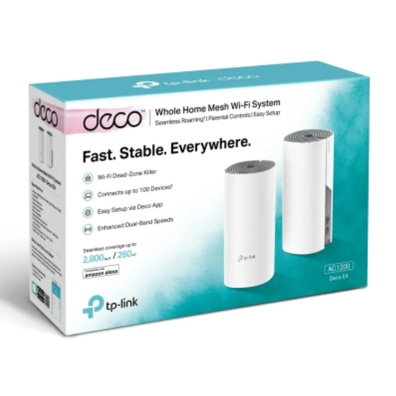 TP-Link Tapo Set de Sistema DecoMesh E4 Doble Banda, AC1200 (2-pack)
