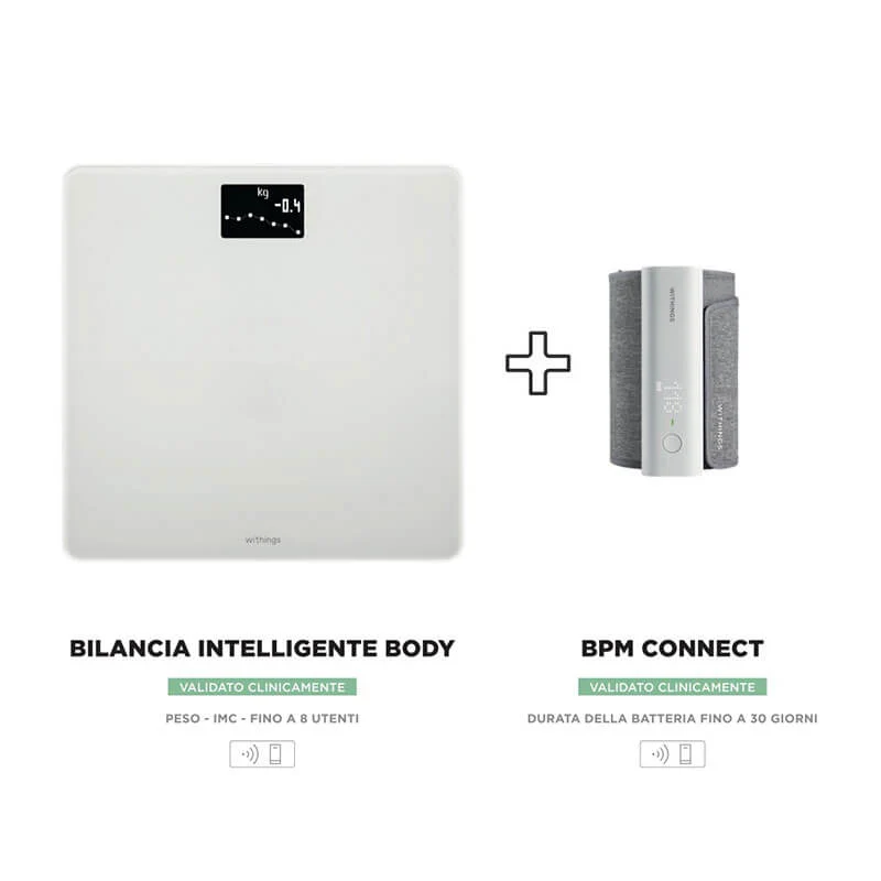 Kit Bilancia Intelligente e BPM Connect per Monitoraggio Avanzato del Peso e Pressione Arteriosa