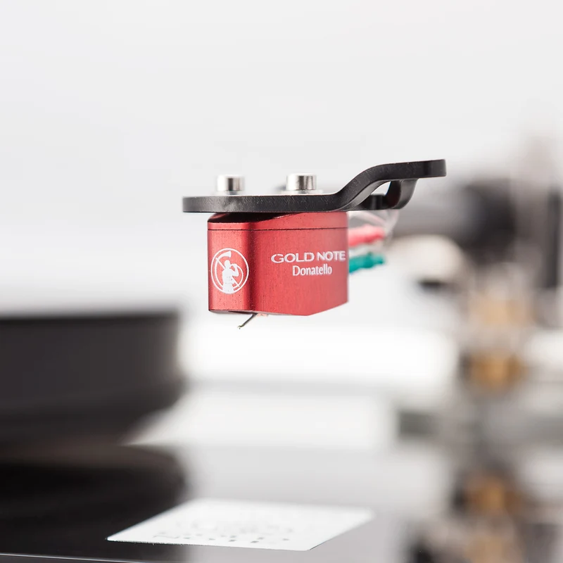Gold Note Donatello Red testina phono MC ad alta uscita con stilo Micro Ellittico