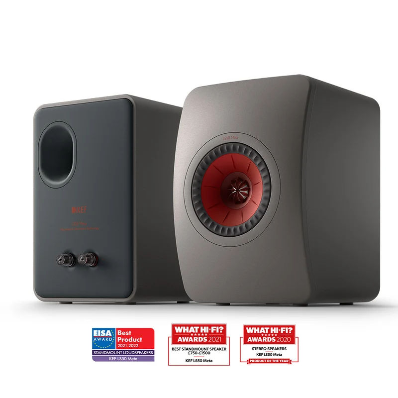 KEF LS50 META TITANIUM diffusori passivi da scaffale Uni-Q con MAT