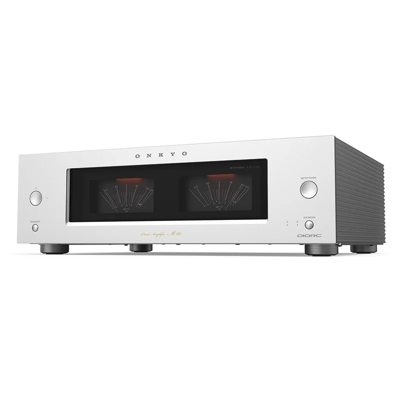 ONKYO ICON M-80 SILVER Amplificatore finale di potenza Classe AB 2x150W su 8 Ohm,2x200Wt su 4 Ohm