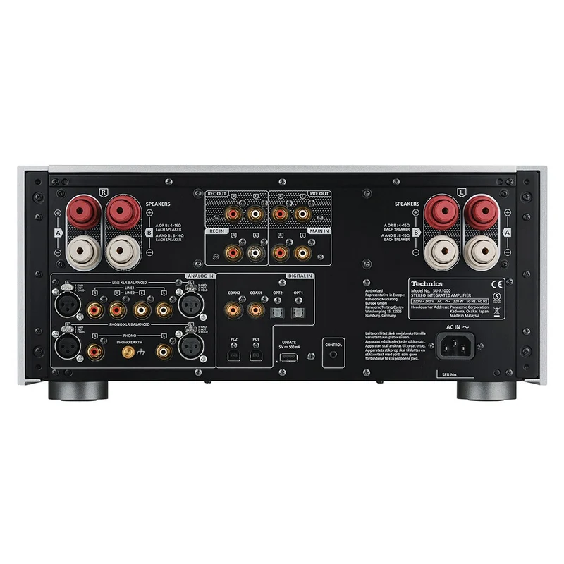 TECHNICS SU-R1000 SILVER amplificatore integrato bilanciato 300W completamente digitale