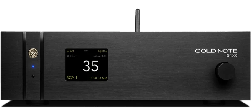 Gold Note IS-1000 MKII DELUXE Super Amplificatore Integrato Hi-End, ingresso PHONO, Streamer di rete Wi-Fi e LAN 192kHz/24bit