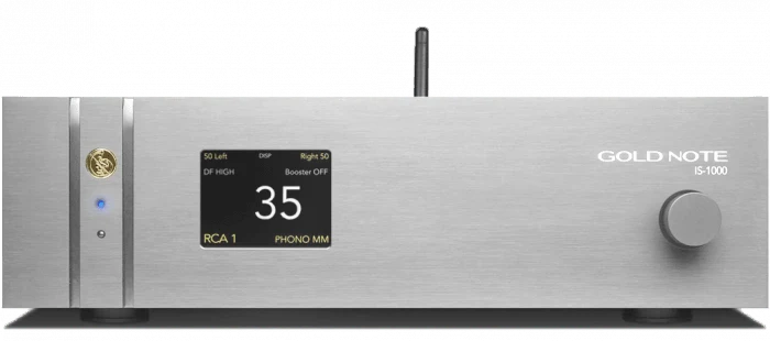 Gold Note IS-1000 MKII DELUXE Super Amplificatore Integrato Hi-End, ingresso PHONO, Streamer di rete Wi-Fi e LAN 192kHz/24bit