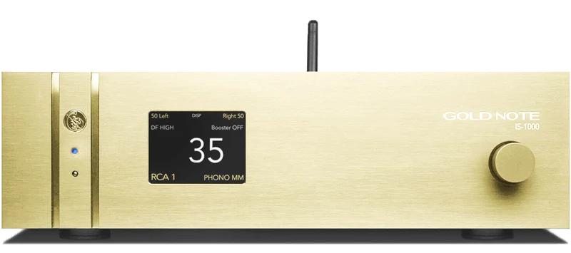 Gold Note IS-1000 MKII DELUXE Super Amplificatore Integrato Hi-End, ingresso PHONO, Streamer di rete Wi-Fi e LAN 192kHz/24bit