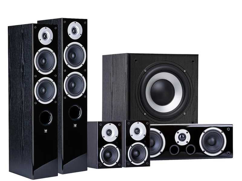 Wilson RAPTOR 5/MINI/VOCAL/SUB-9 kit completo 5.1 Home Cinema
